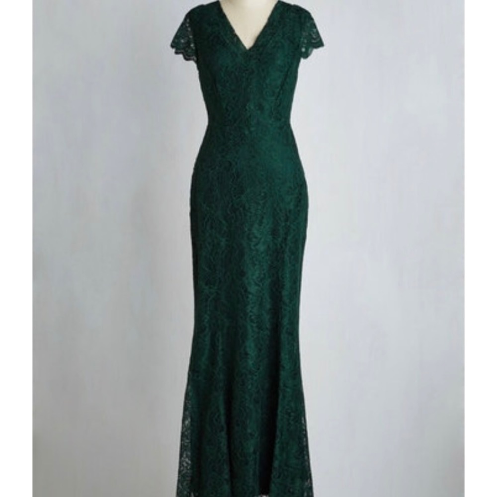 Grand Staircase Modcloth Emerald Green Lace Dress